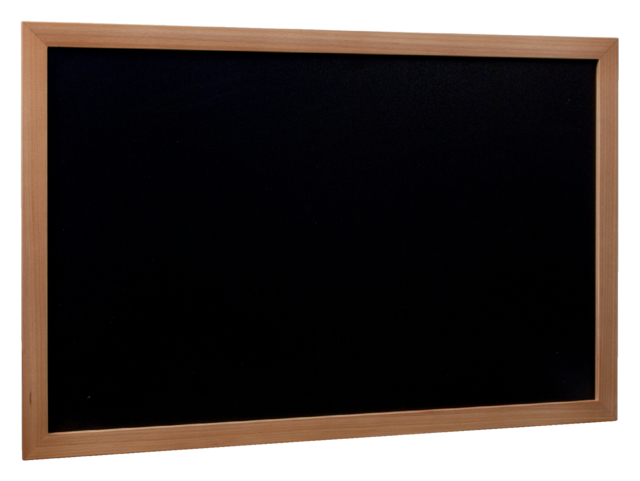Krijtbord Securit Wand 40cmx60cm + Marker Teak Hout