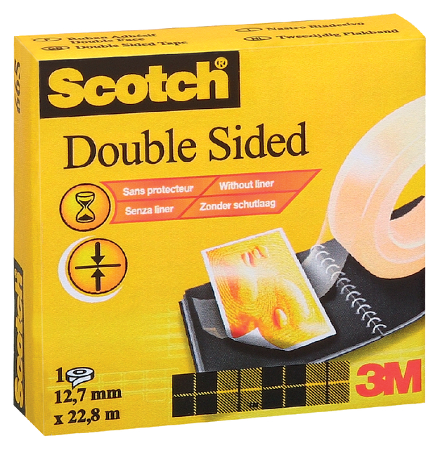 Tape Scotch 665 dubbelzijdig 12.7mmx22.8mtr
