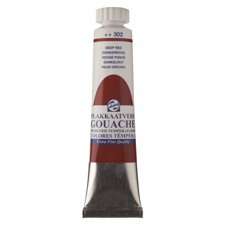 Plakkaatverf Extra Fijn tube 20 ml Donkerrood