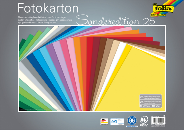 Fotokarton Folia 300gr 50x70cm 25vel Assorti