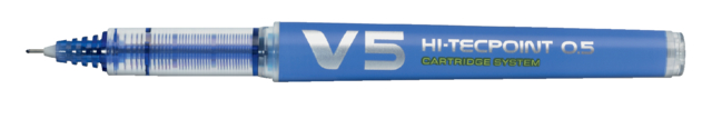 Rollerpen PILOT begreen Hi-Tecpoint V5 0,3mm blauw
