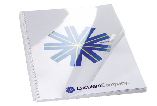 Voorblad GBC A4 0.30mm transparant, 100 vel