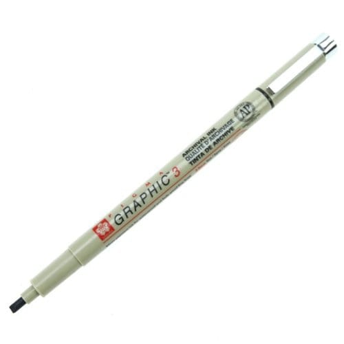Fineliner Sakura Pigma Micron # 3  3.00mm zwart