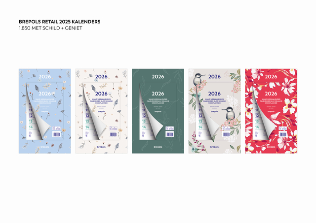 Weekkalender 2026 Brepols 190x130 7d/1p