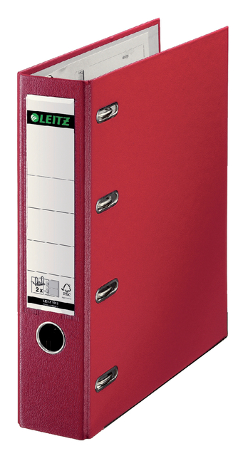 Ordner Leitz 1012 A4 80mm 2-mechaniek rood