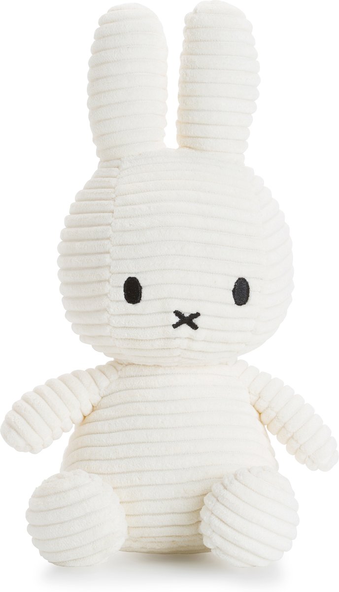 Knuffel Nijntje / Miffy Sitting Corduroy Offwhite - 23 cm