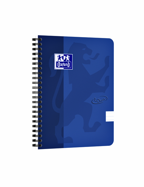 Spiraalblok Oxford Touch A5 lijn 70vel blauw