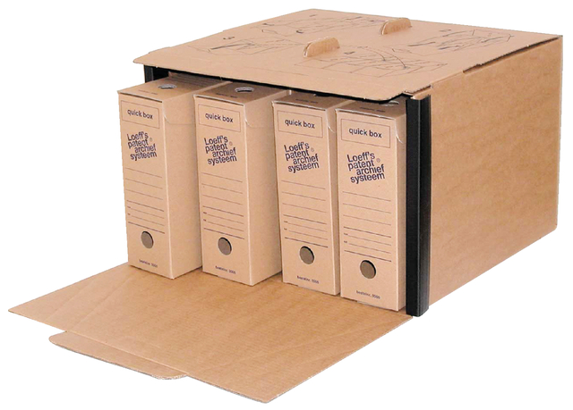Archiefcontainerbox Loeff 4001, 41x27,5x37cm