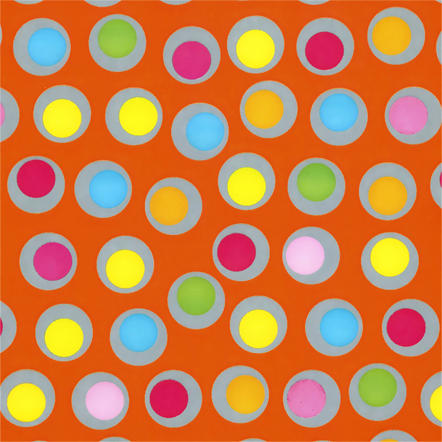 Apparaatrol Brightsummer Bolletjes Oranje 200mx30cm