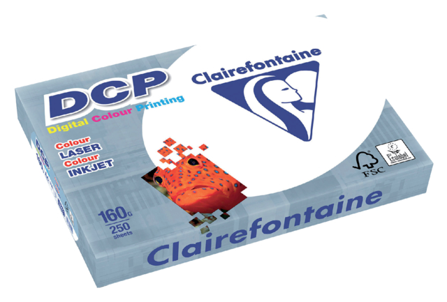 Kopieerpapier A4 160gr Clairfontaine DCP 250 vel