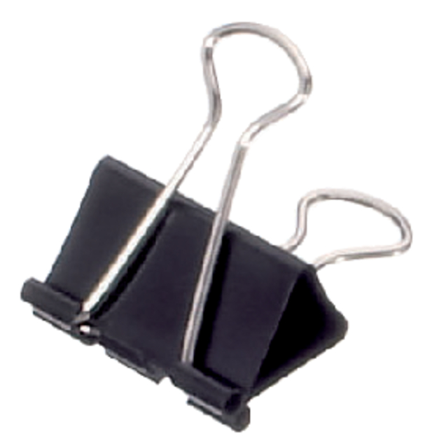 Papierklem Maul 213 Foldback 32mm Capaciteit 13mm Zwart ds à 12 stuks