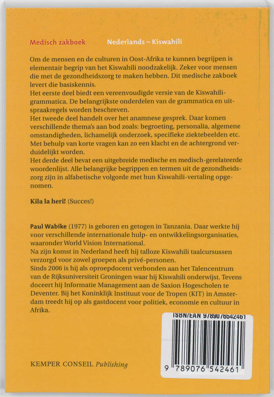 Medisch zakboek Nederlands-Kiswahili