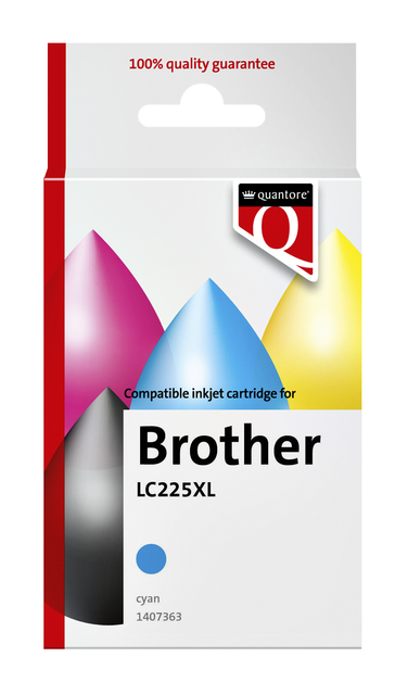 Inktcartridge Quantore Brother Lc225xl Blauw