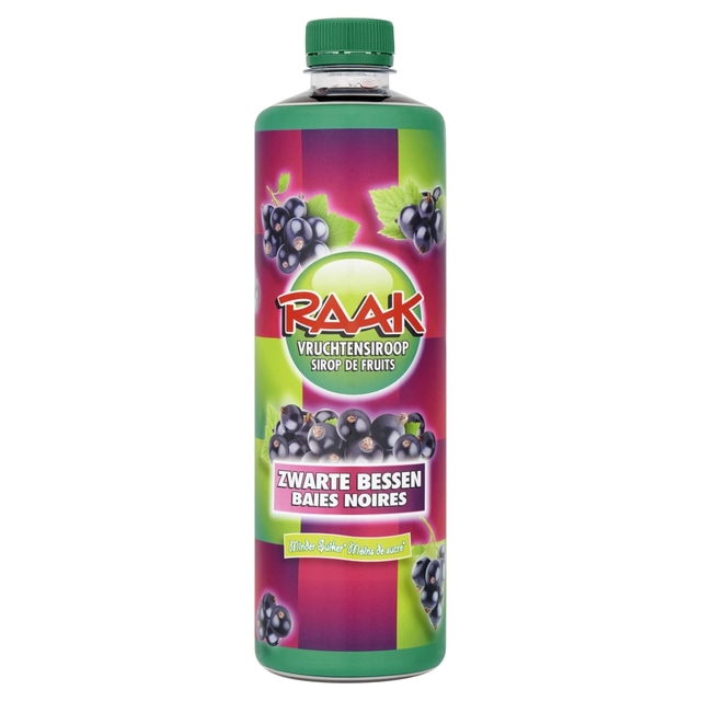 Siroop Raak Zwarte Bessen 750ml