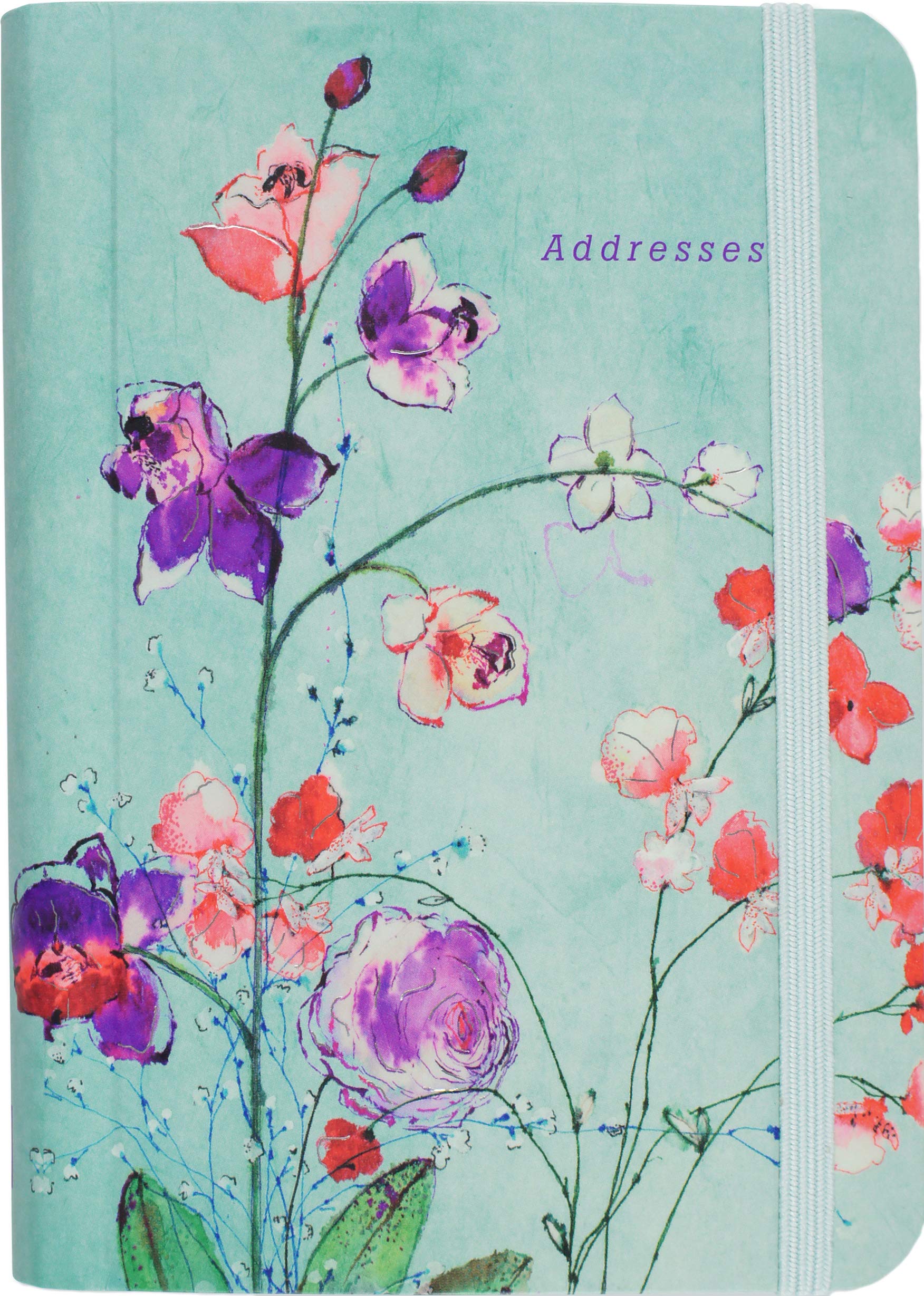 Adresboek A6 Comello fuchsia blooms