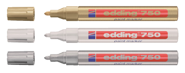 Viltstift Edding 750/53 lakmarker rond goud 2-4mm