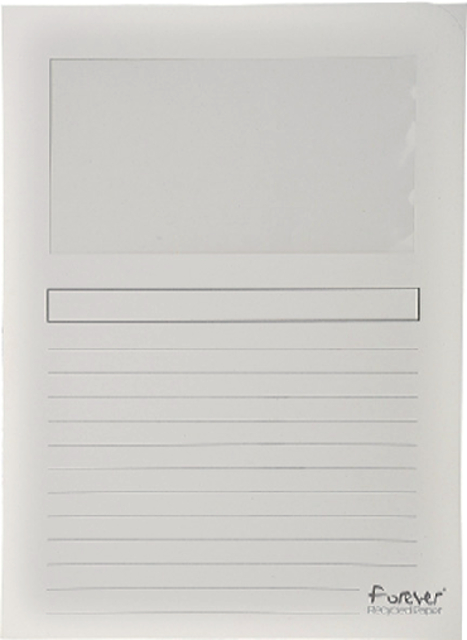 Opbergmap A4 wit 309x229 venster; ds a 100 st