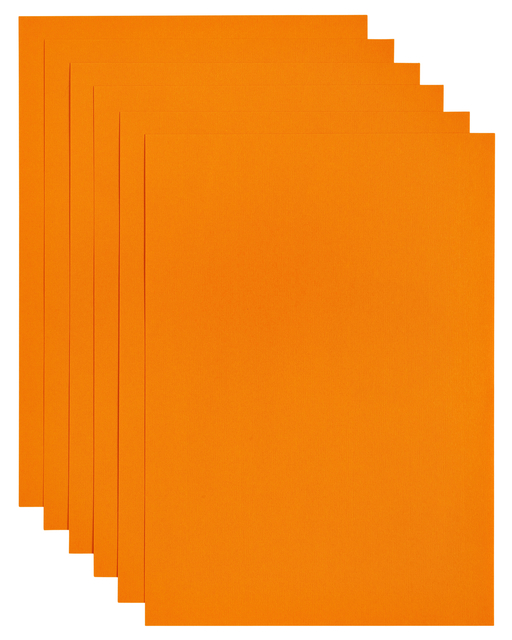 Kopieerpapier Papicolor A4 200gr 6vel oranje