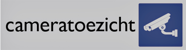 Infobord Posta Pictogram Cameratoezicht