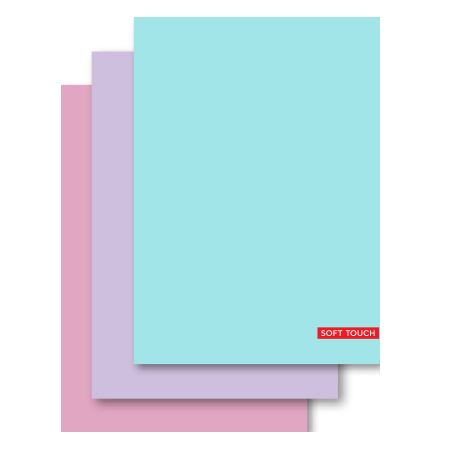 Blokschrift A4 10mm Soft Touch Pastel