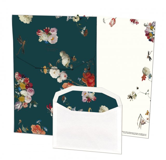 Schrijfset floral still lifes Bekking