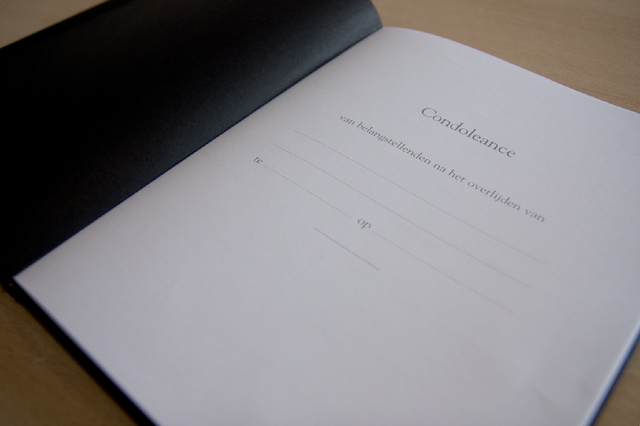 Condoleance album Kangaro 260x210mm zwart