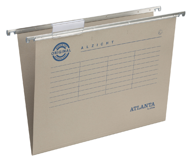 Hangmap Alzicht A6620-15 folio V-bodem grijs; doos 25 stuks