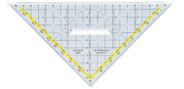 Driehoek Aristo TZ 1650-2, 220mm, 891430