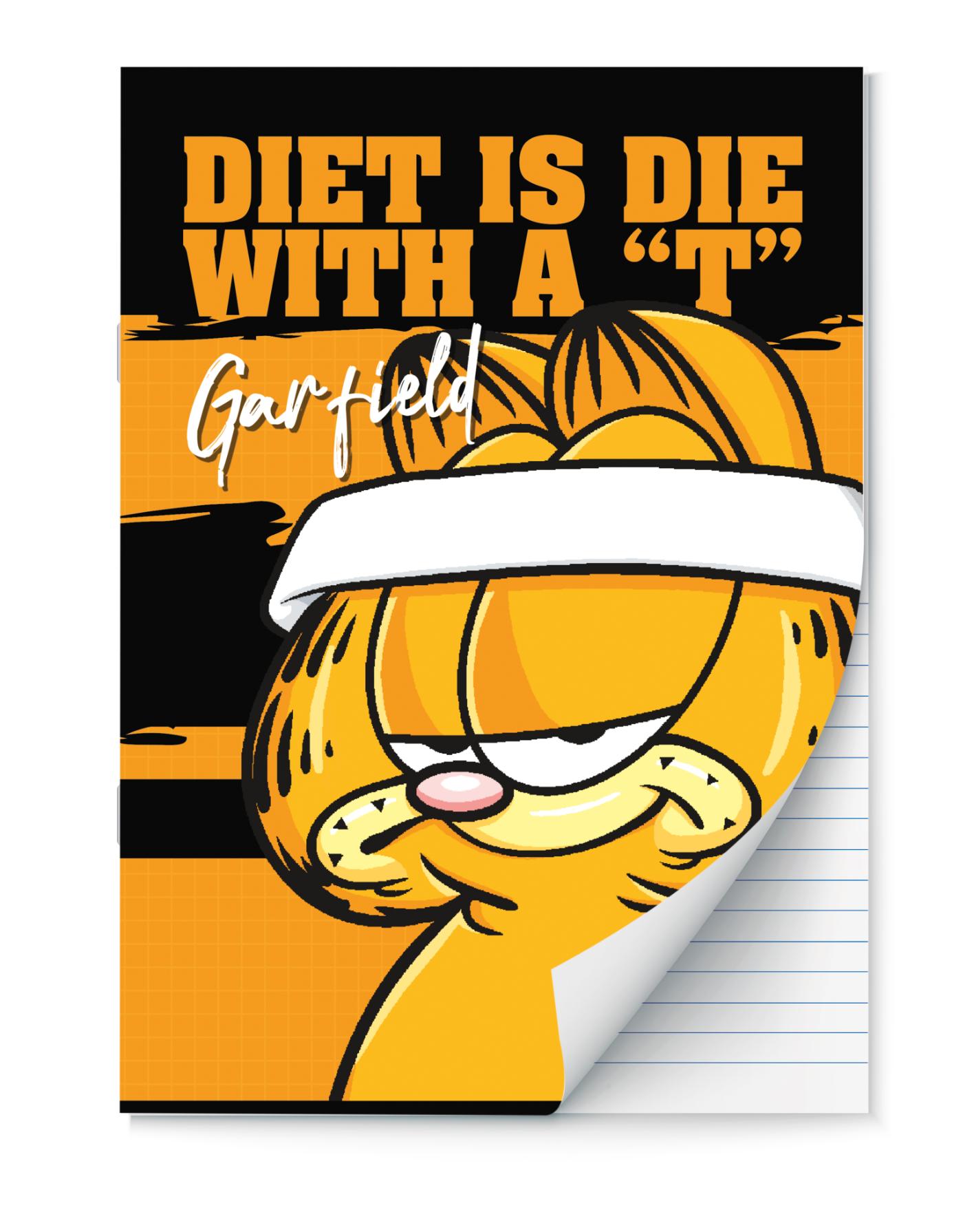 Garfield - A4 lijn schrift - 2023 - 2024