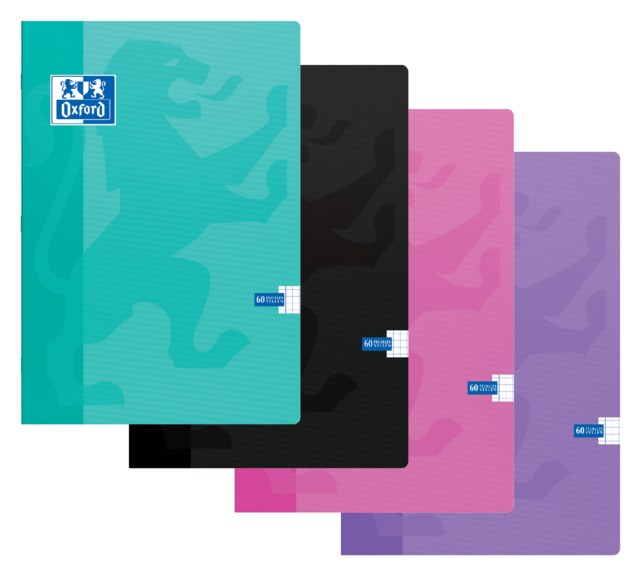 Schrift Oxford School A4 Ruit 5x5mm 120blz Assorti