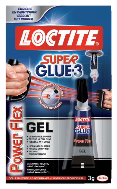 Secondelijm Loctite Powerflex Gel 3gr