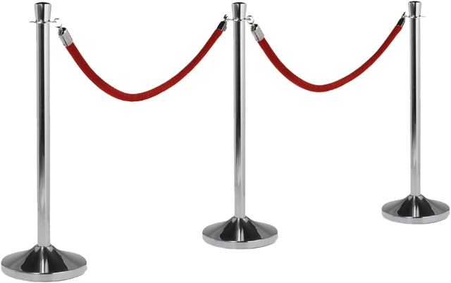 Koord Afzetpaal Securit Goud 150cm Rood