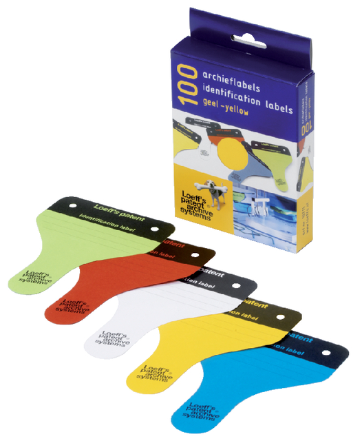 Archieflabel Loeff Karton Groen