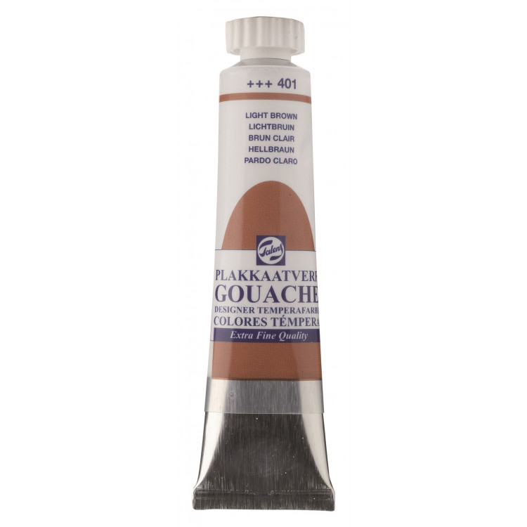 Plakkaatverf Extra Fijn tube 20 ml Lichtbruin