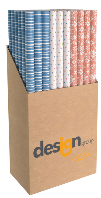 Inpakpapier Design Group Moments 200x70cm Assorti