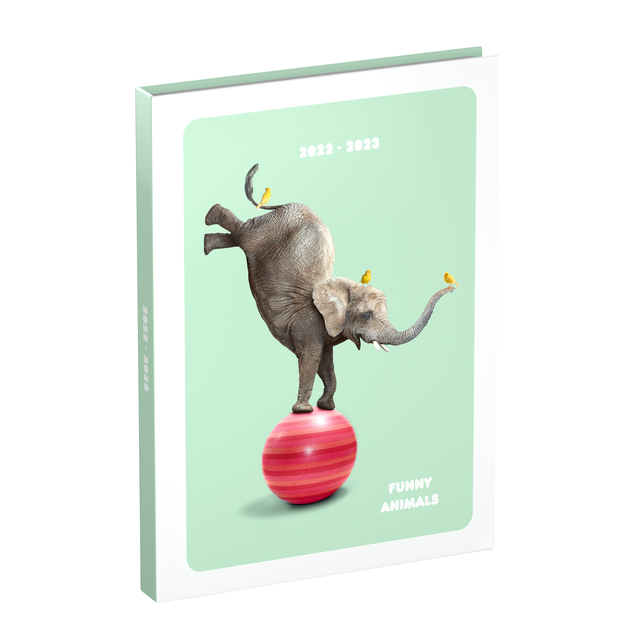 Funny Animals Schoolagenda Nl 125x175 Mm Elephant