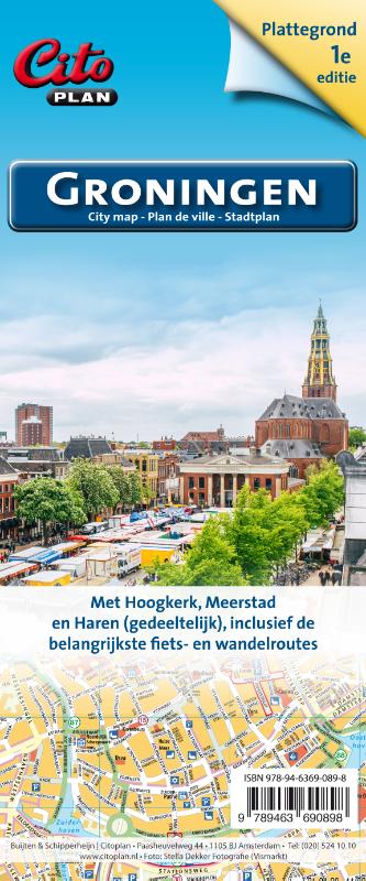 Citoplan stadsplategrond Groningen