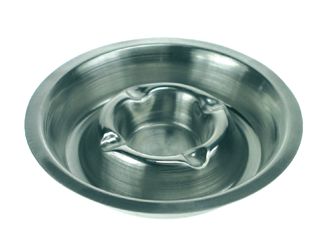 Asbak Vepa 160mm verchroomd rvs stapelbaar