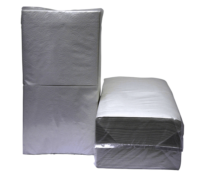 Servet Euro Blanco 1laags 1/4vouw