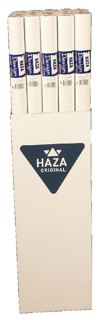 Tekenpapier Haza Patroon Rol 10mx100cm Blanco
