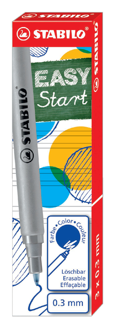 STABILO EASYoriginal - penvulling 0,3 mm - doos 3 stuks - blauw