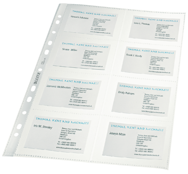 Showtas Kangaro 23-gaats PP 0.12mm voor 10 visitekaartjes; pak 10 vel (K-18006)