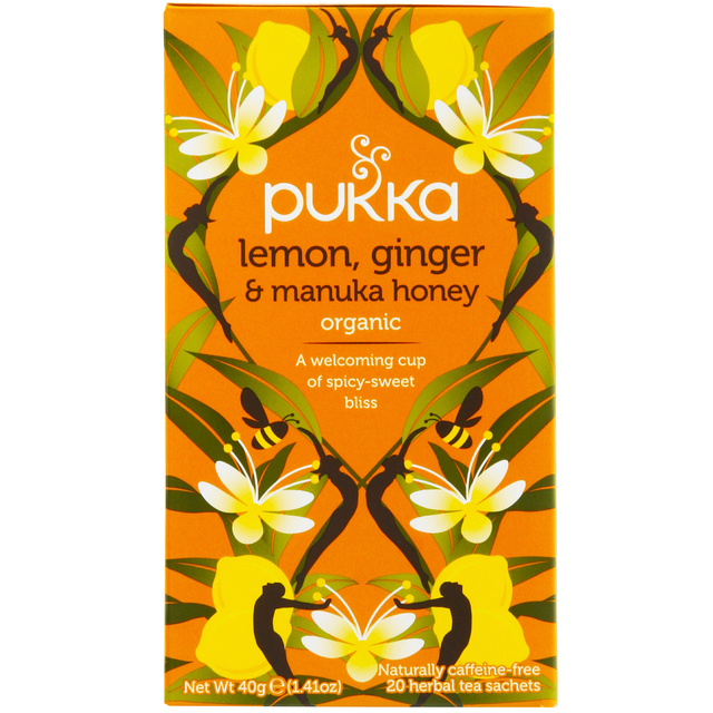 Thee Pukka Lemon Ginger Manuka Honey 20 Zakjes