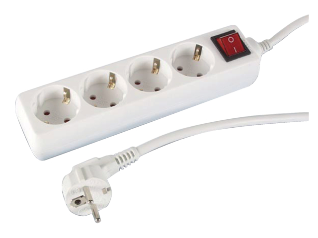 Tafelcontactdoos 4-Voudig 1.5m Schakelaar