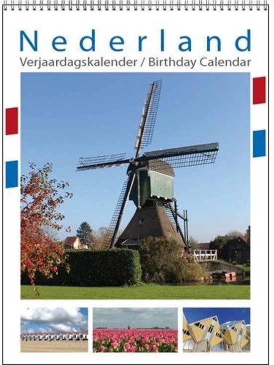 Verjaardagskalender A4 Nederland