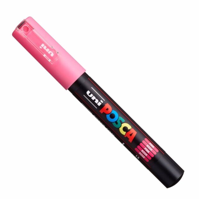 Verfstift Posca PC1MC Roze Rond Extra Fine 0.7-1.0 mm