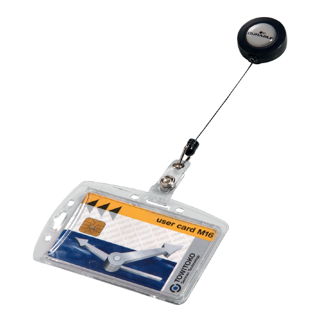 Afrolmechanisme Durable 8012 met gesloten pashouder 54X85MM ds à 10