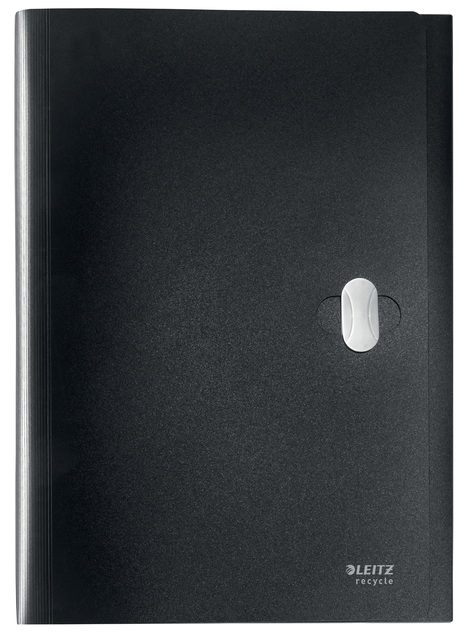 Projectmap Leitz Recycle 5-vaks PP zwart