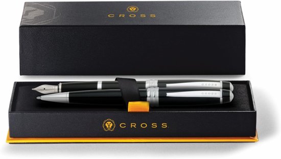 Set Balpen & Vulpen Cross Bailey zwart gelakt