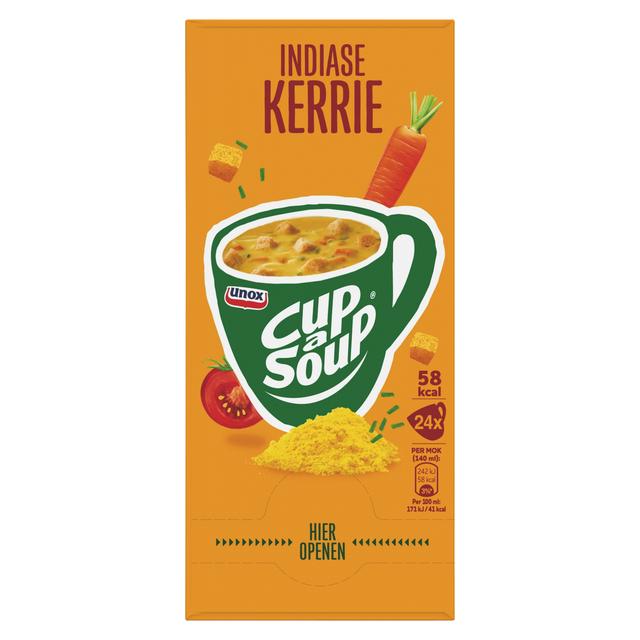 Cup-A-Soup Unox Indiase Kerrie 140ml